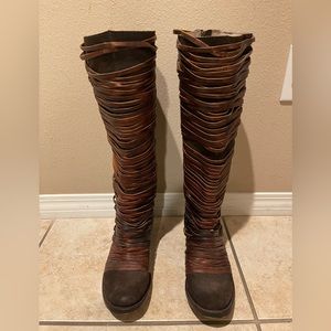 Freebird Women’s Size 10 All Leather Brown Boots - Good Condition